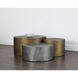 Neo 60 X 56 inch Antique Brass Coffee Table, Set Of 3